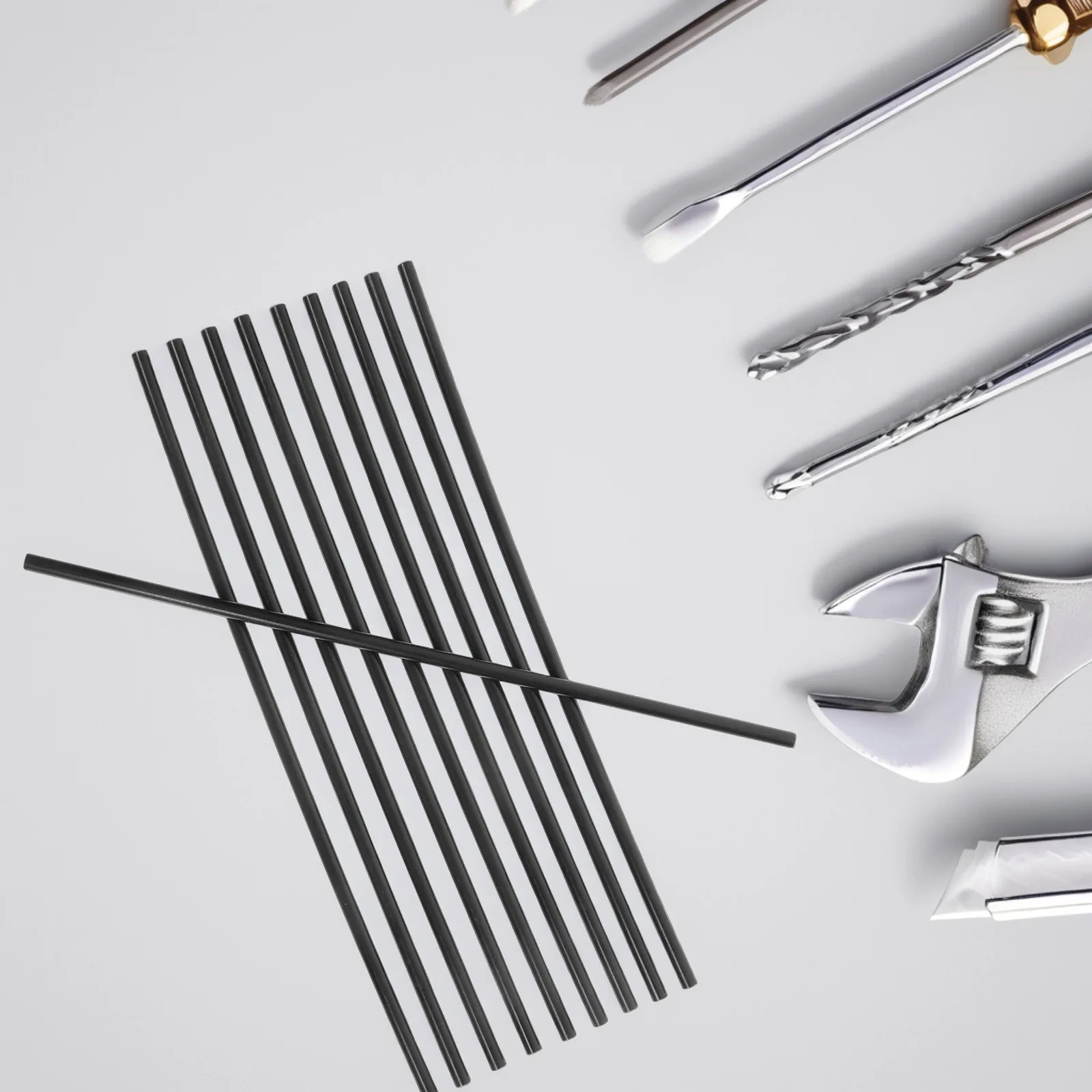 

10pcs Pom Rods High Hardness Plastic Dowel Round Bars Wear Resistant Polyoxymethylene For Crafts Diy Projects Milling Turning