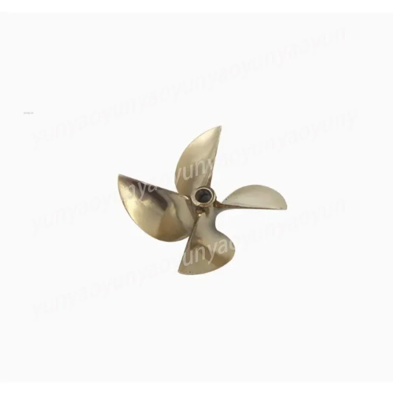 6717 Brass Four-blade CW CCW Propeller Paddle Diameter 67mm Inner-diameter 6.35mm Pitch 1.7