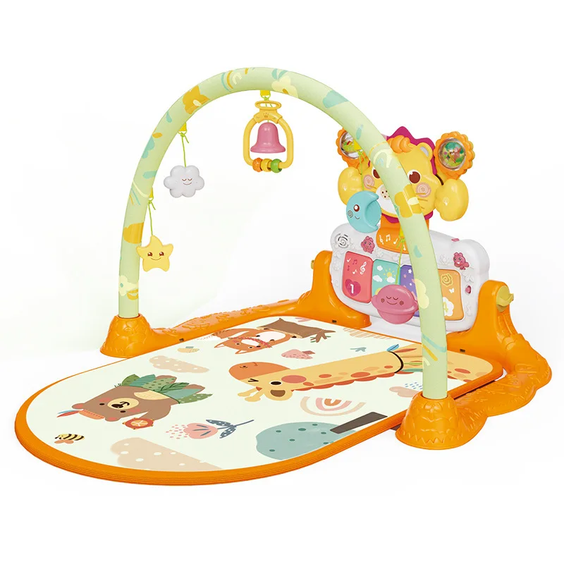 

Five-star toys lie down and play cute lion pedal piano baby fitness rack 0-3 years old newborn toddler toy gift