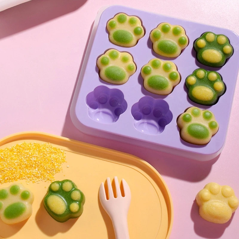 Paw Steamed Cake Baby Supplements Cake Molds Steamable Baking Moulds Dropship