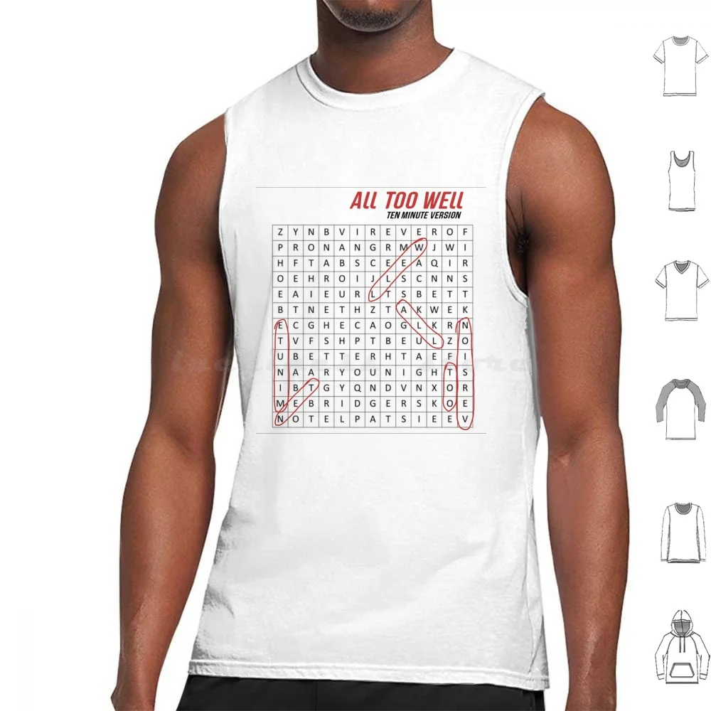 All Too Well Taylors Version Crossword Tank Tops Print Cotton Taylors Version Red Red Taylors Version Red Lover