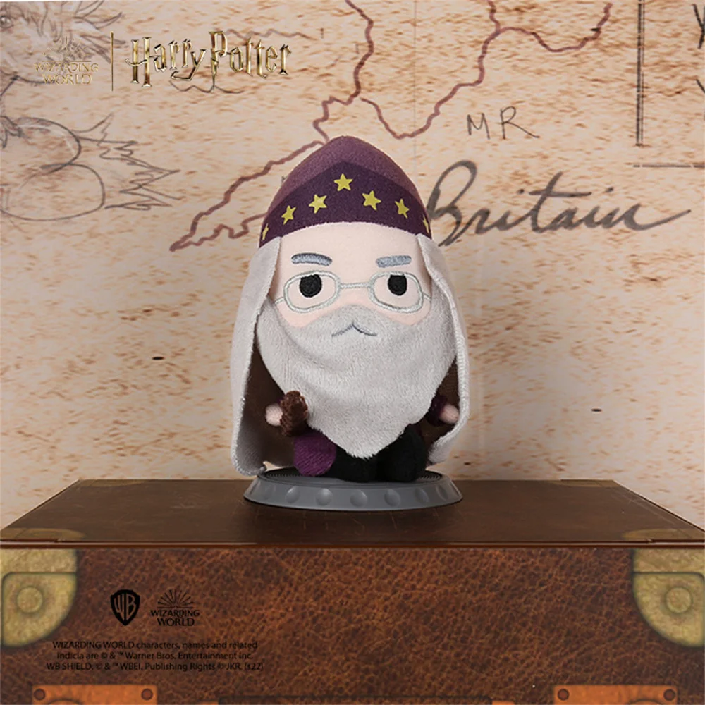 Genuíno harry potter caixa cega pelúcia boneca 11cm filme hermione ron malfoy dobby hagird voldemort plushies brinquedos presentes