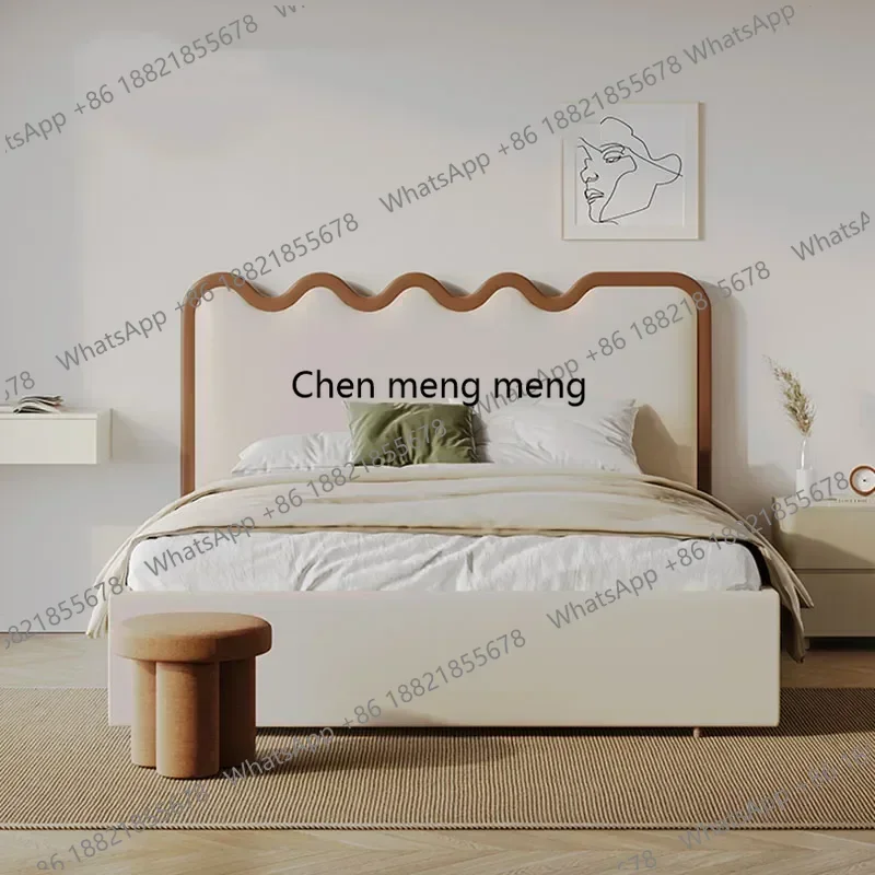 

D1089 Кровать-чердак Sun Design: Компактная, удобная, японская, деревянная, модная, с изголовьем в стиле принцессы, уникальная мебель для сна