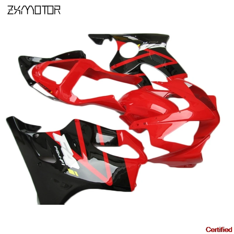 

High Quality Motorcycle Fairing kits for Honda CBR600 F4i 2001 2002 2003 red black set cbr 600 f4i 01 02 03 HB33