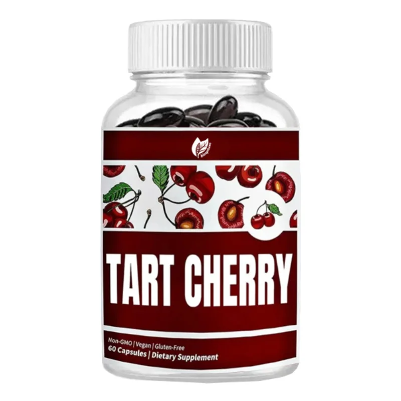 5-in-1 Sour Cherry Extract, 3100mg Containing Bromelain and Brown Protease, Joint Comfort, Non GMO Vegan Gluten Free,60 Capsules