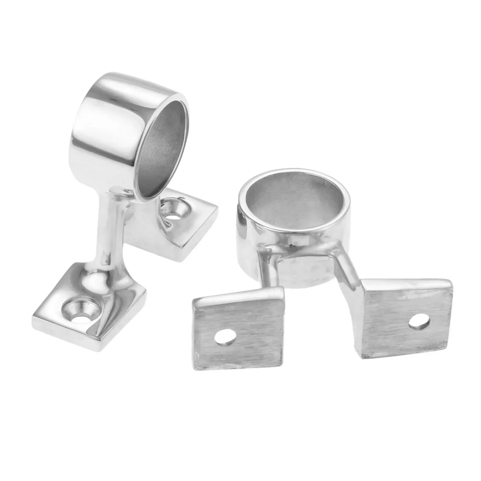 1 Pc Marine 316 Stainless Steel Boat 90 Degree Center Bracket Hand Rail Fitting Stanchion Mount Hardware For 25mm 1in Pipe Tube