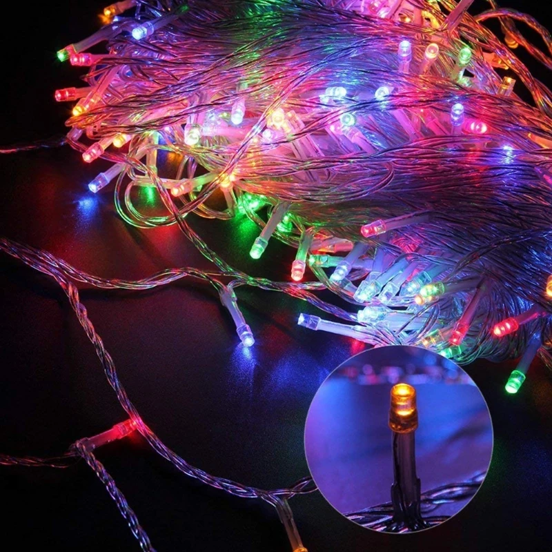 100M 50M 30M 20M 10M 6M Led String Lamps Holiday Led Christmas Lamps Outdoor Decoration For Party Holiday Wedding Garland