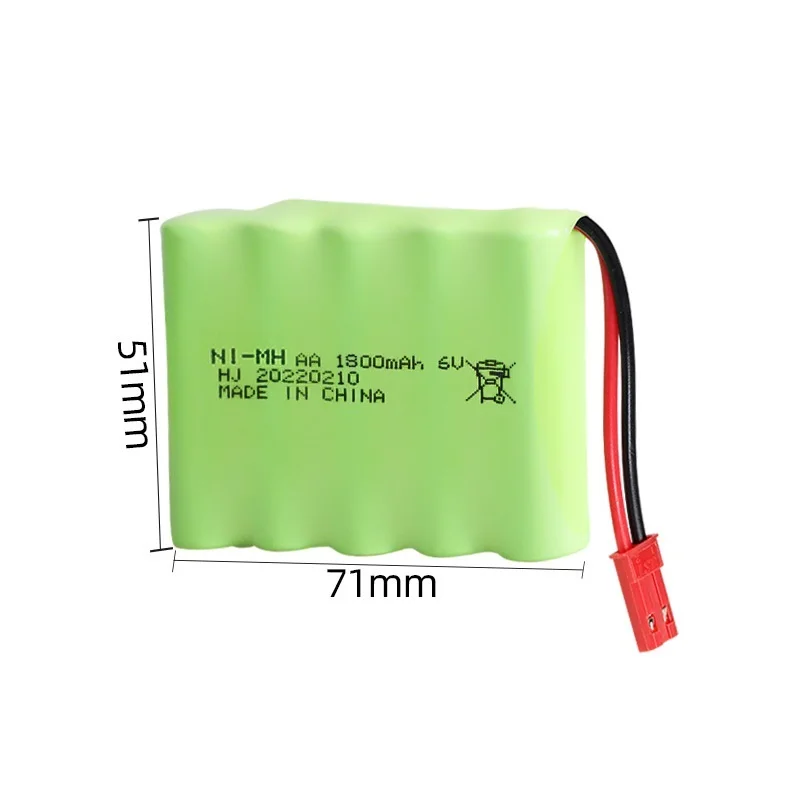 6V 1800mAh NiMH Battery SM/JST 6v USB charger for R/C toys stunt cars R/C trucks R/C boat R/C tank Remote Contolled Vehicles