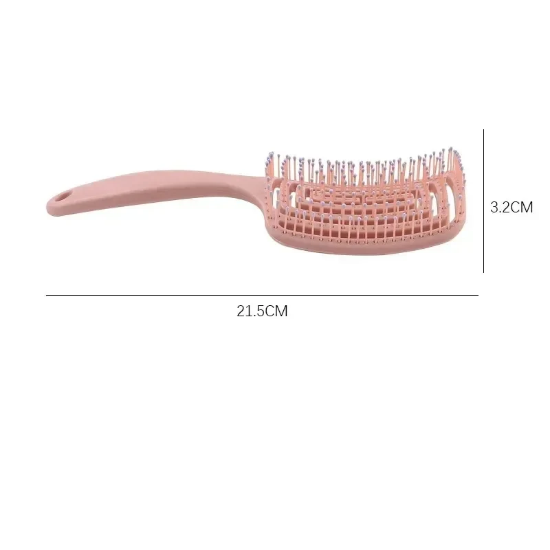 Women's Salon Wet Hair Brush Anti Static Scalp Exfoliating Massage Comb Detangling Styling Hairdressing Tool 1pc view 5