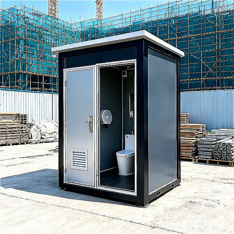 20ft Container Toilet Prefabricated Mobile Restroom With Hand Wash Basin Ventilation For Construction Site Park Event Customized