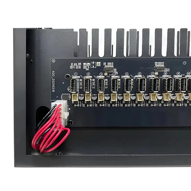 20 Port Mobile Phone Motherboard Farm Box with Ethernet Unified Management for Mobile Device Repair And Testing