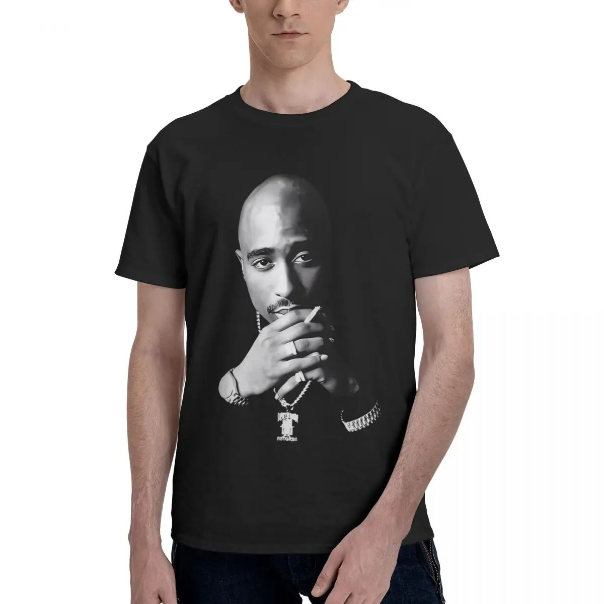 

2Pac Face Tupac Shakur 2 Pac Rapper A, повседневная дышащая удобная футболка из 100% хлопка, элитная мужская одежда, забавные подарки