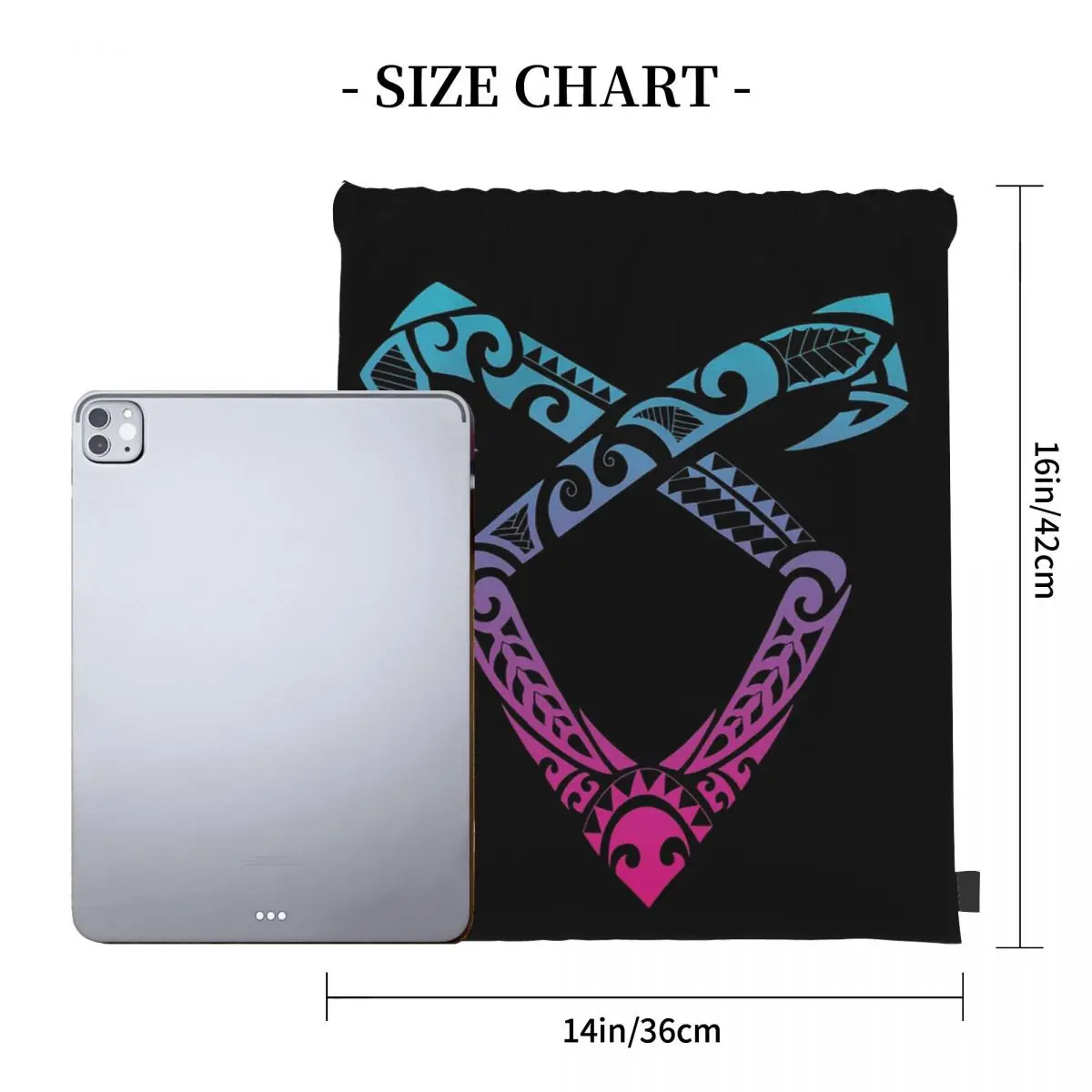 Angelic Runes Symbol - Shadowhunters Backpacks Portable Drawstring Bags Sports Bag Book Bags For Man Woman School