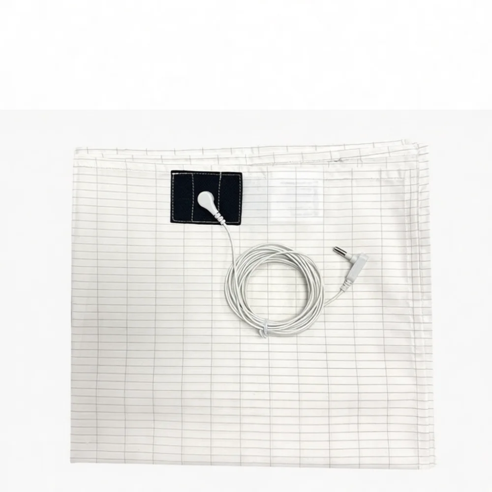 Silver Fiber Bed Sheet For Grounding Conductive Bedding Anti Static Breathable Soft Texture Comfortable Sleep Health Bed Cover