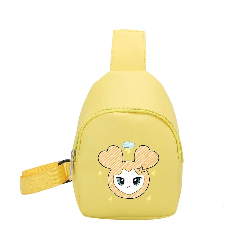 Cute Cartoon Chest Bag Kpop TWICE Shoulder Bag PU Leather Portable Crossbody Bag Woman Man Fashion Outdoor Satchel Birthday Gift view 5