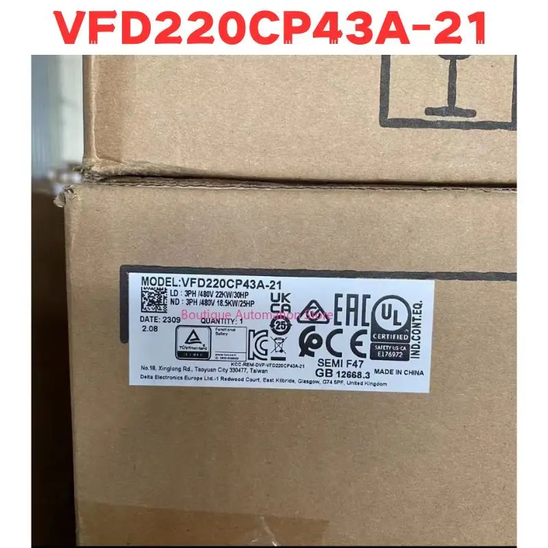 Новый оригинальный инвертор VFD220CP43A-21 VFD220CP43A 21