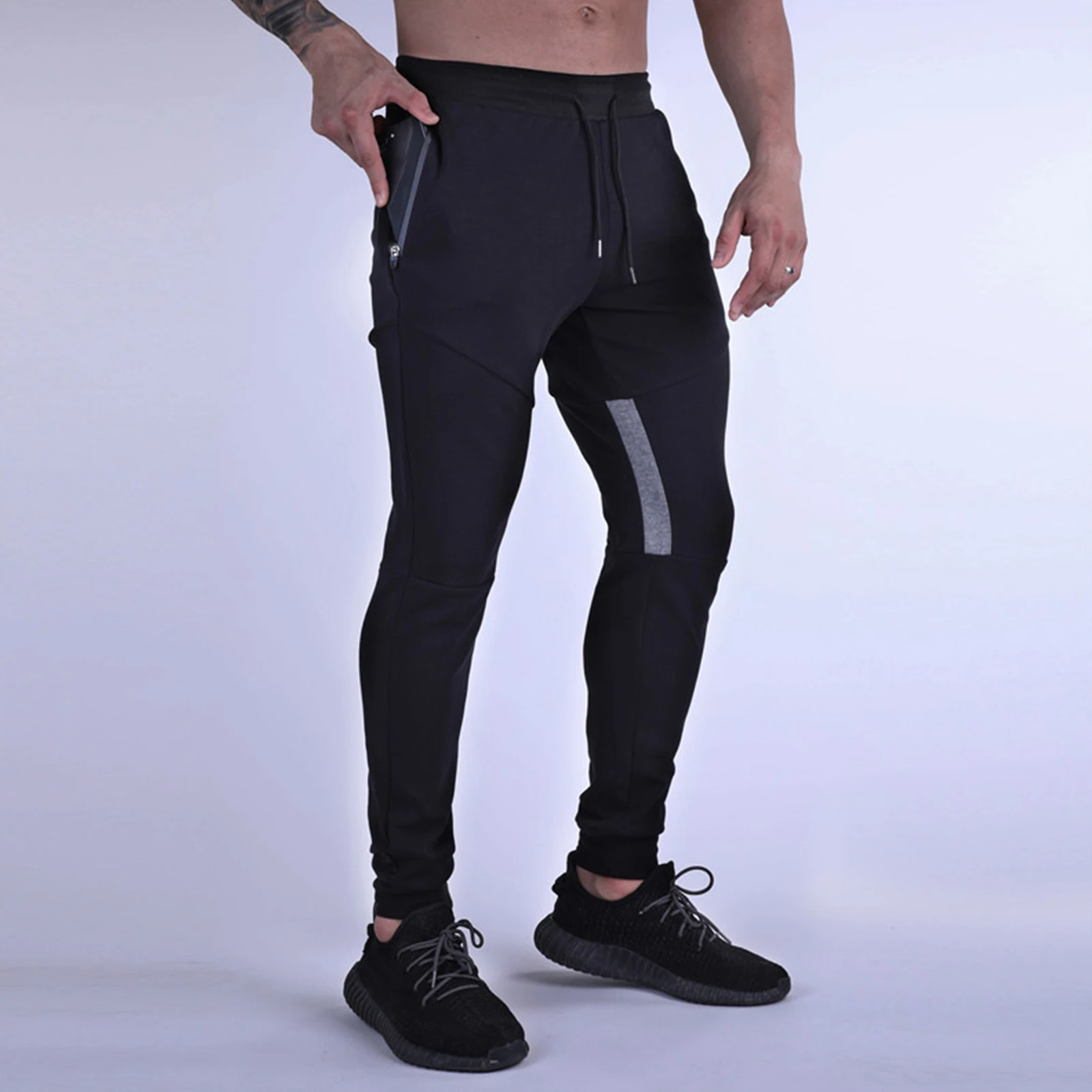 

Men'S Outdoor Leisure Ankle Binding Jogging Sweatpants Comfortable Breathable Pants Suitable For Daily Wear And Sports