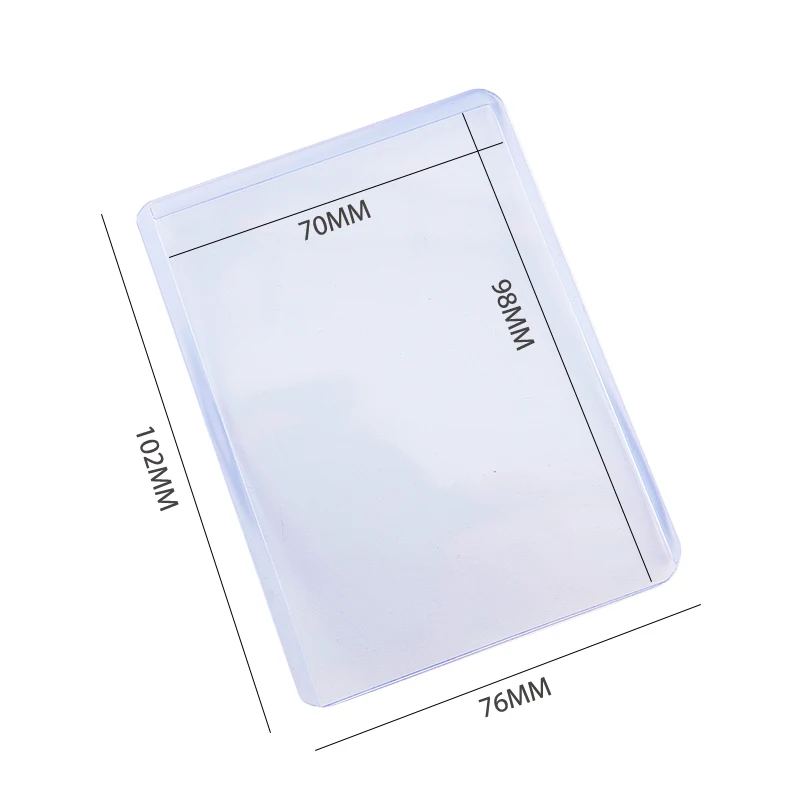 5pcs/25pcs PVC Transparent Card Holder 35pt 3X4" Cards Protector Table Games Accessories Collection Protective Sleeve Gift DIY