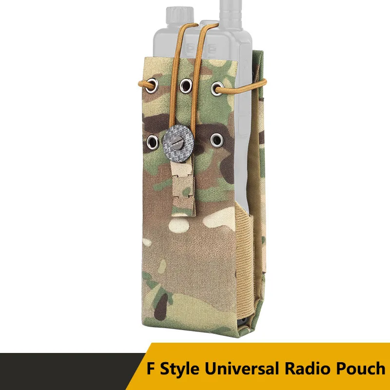 F Universal Camouflage Radio Pouch Suitable for MPU5, AN/PRC-163, AN/PRC-152, AN/PRC-148 and Similar Radio Stations