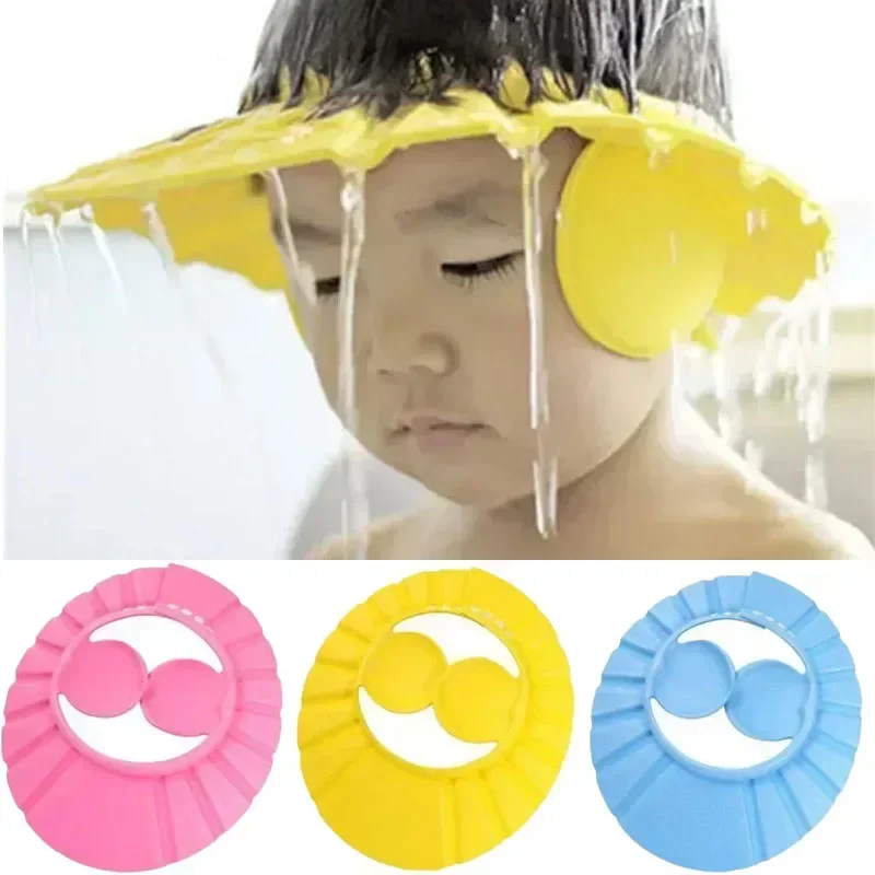 Safe Shampoo Shower Bathing Bath Protect Soft Cap Hat For Baby Wash Hair Shield Children Bathing Shower Cap Hat Kids Baby Care