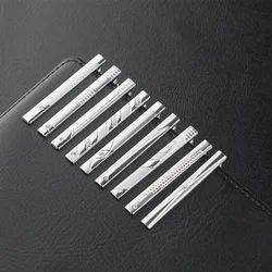 1pc Silvery Plating Tie Clips for Men Necktie Clasp Gentleman Crystal for Mens Gift