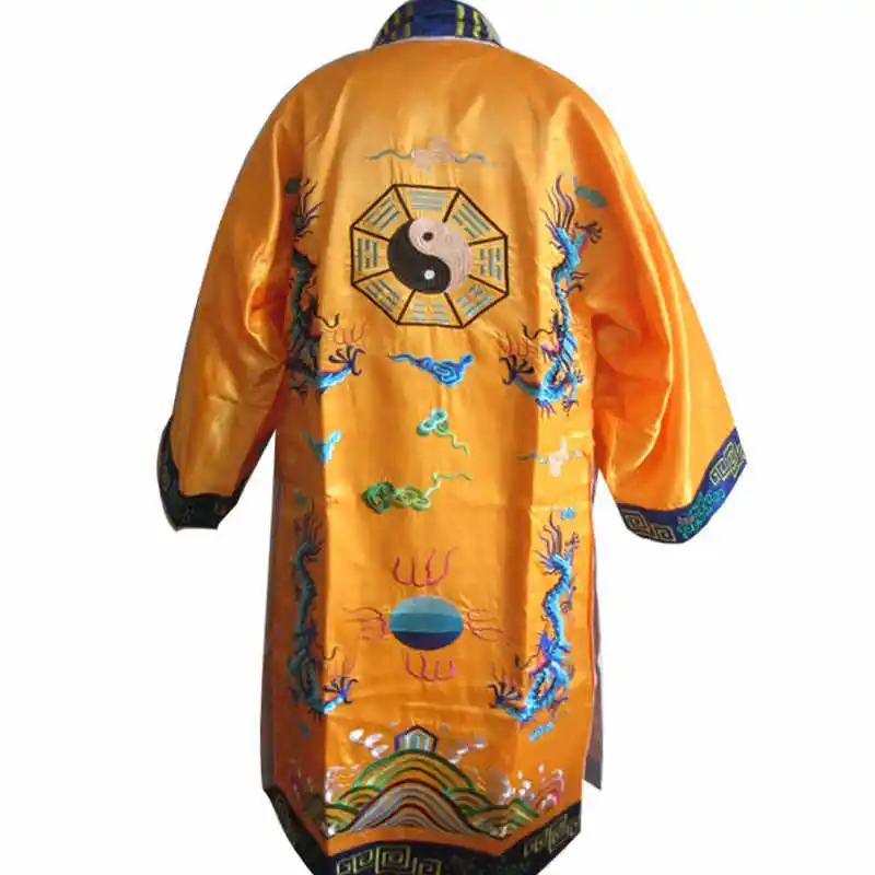 

Wudang Tai Chi Gossip Overcoat in OrientTown Taoist Dharma Robe Male Embroidery 4 Dragons Hanfu Advanced Craftsmanship Gown CT40