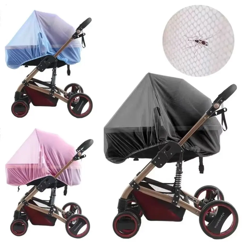 New Breathable Pushchair Mosquito Net Folding Lightweight Infant Protection Mesh Insect Shield Net Mesh Summer