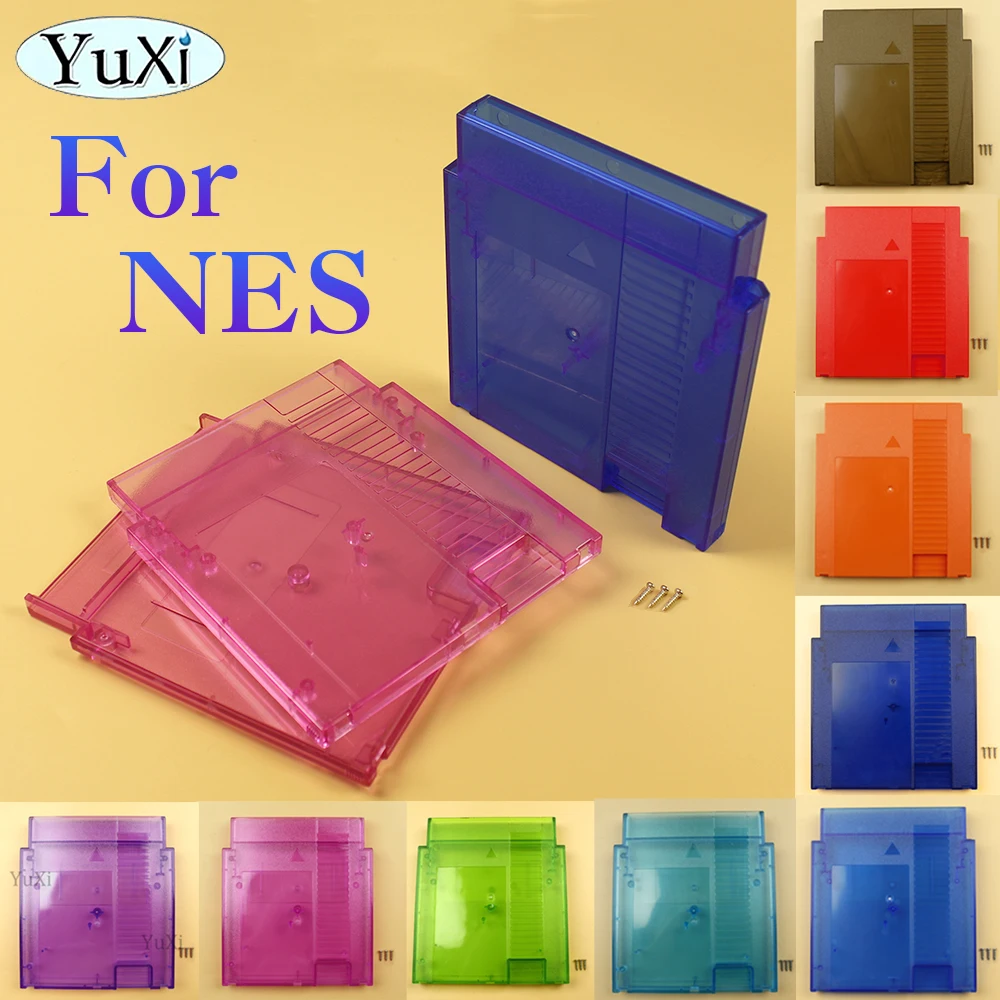 1Pc For FC to NES Cartridge Adapter Game Cassette Box Game Cartridge Case 60 pin to 72 pin Game Card Converter Box With Screws