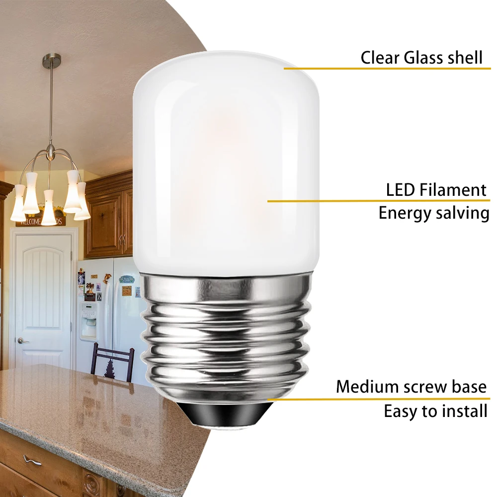 T28 Frosted Mini Tube LED Bulb 1W 2700K Dimmable E27