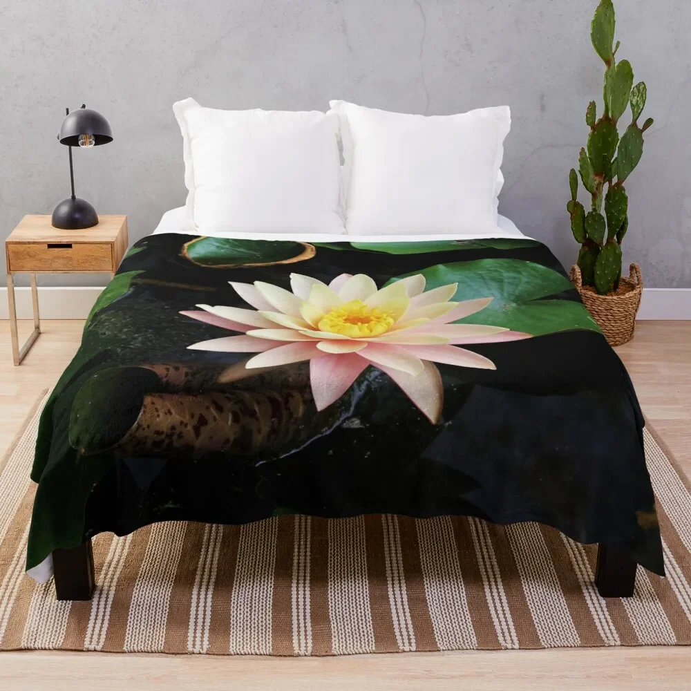 

Water Lily 2 Throw Blanket Warm Napping Blanket for Office Couch Bed