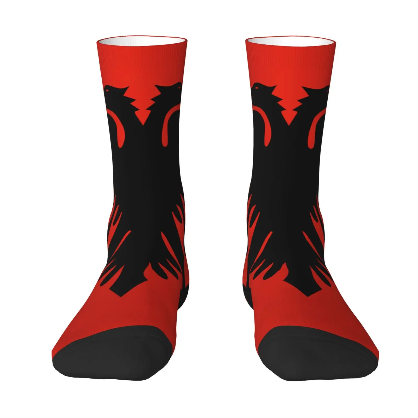 

Flag of Albania Pattern Socks Retro Trend Crazy Street Hip-Hop Socks Breathable Non-slip Casual Sports Socks Novelty Party Gift