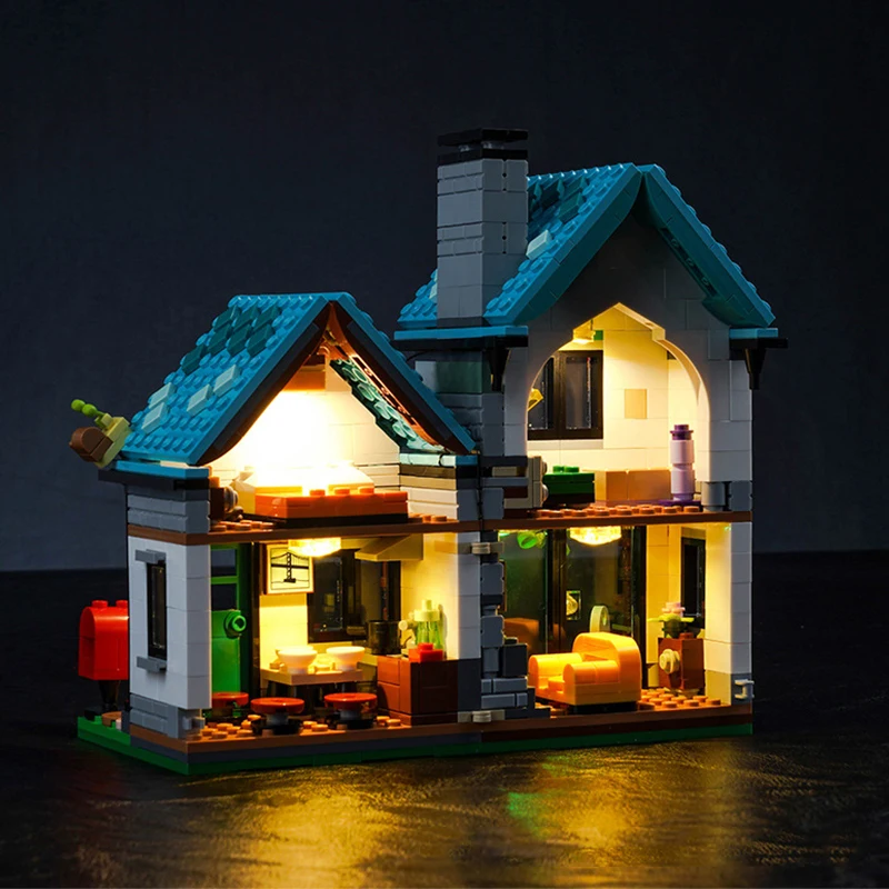 DIY LED Light Kit For LEGO 31139 Cosy City House 3in1 Architecture Model ( Only LED Light,Without Blocks Model)