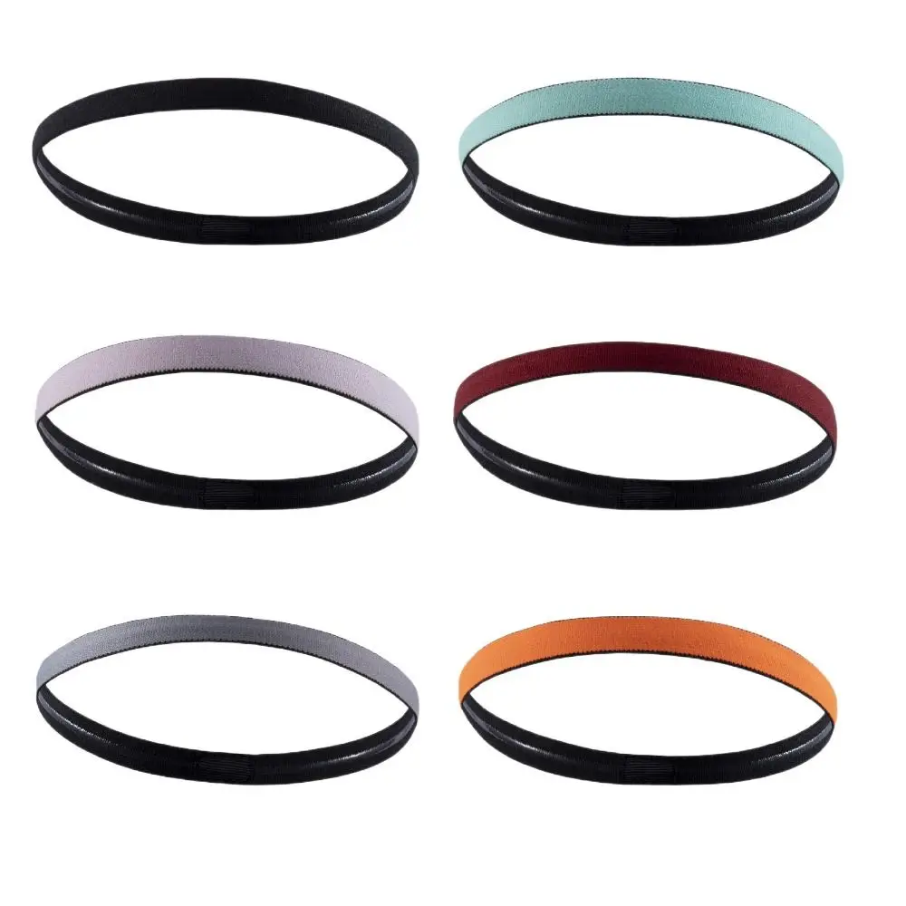 

Headband Candy Color Elastic Silicone Material Sports Sweatband Sports Headband Unisex Headband Sweatband Yoga Hair Bands