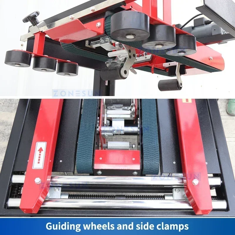 ZONESUN ZS-FK6050 Automatic Carton Box Sealer Machine Dual Tape Sealing Packer For Logistics E-commerce Packing Production Line