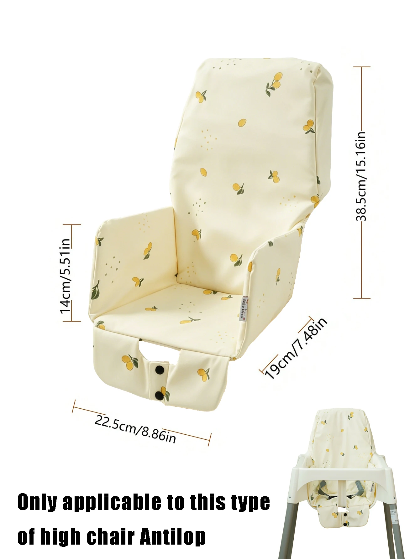 Baby High Chair Cushion Cover Easy to Clean Babies Highchair Cover for Dining  Seat Covers Cushion for Highchairs