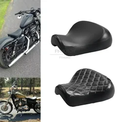 Black Driver Rider Solo Seat Motorcycle PU Leather Pad For Harley Davidson Sportster XL883 1200 Forty Eight 48 72 1983-2003 2002