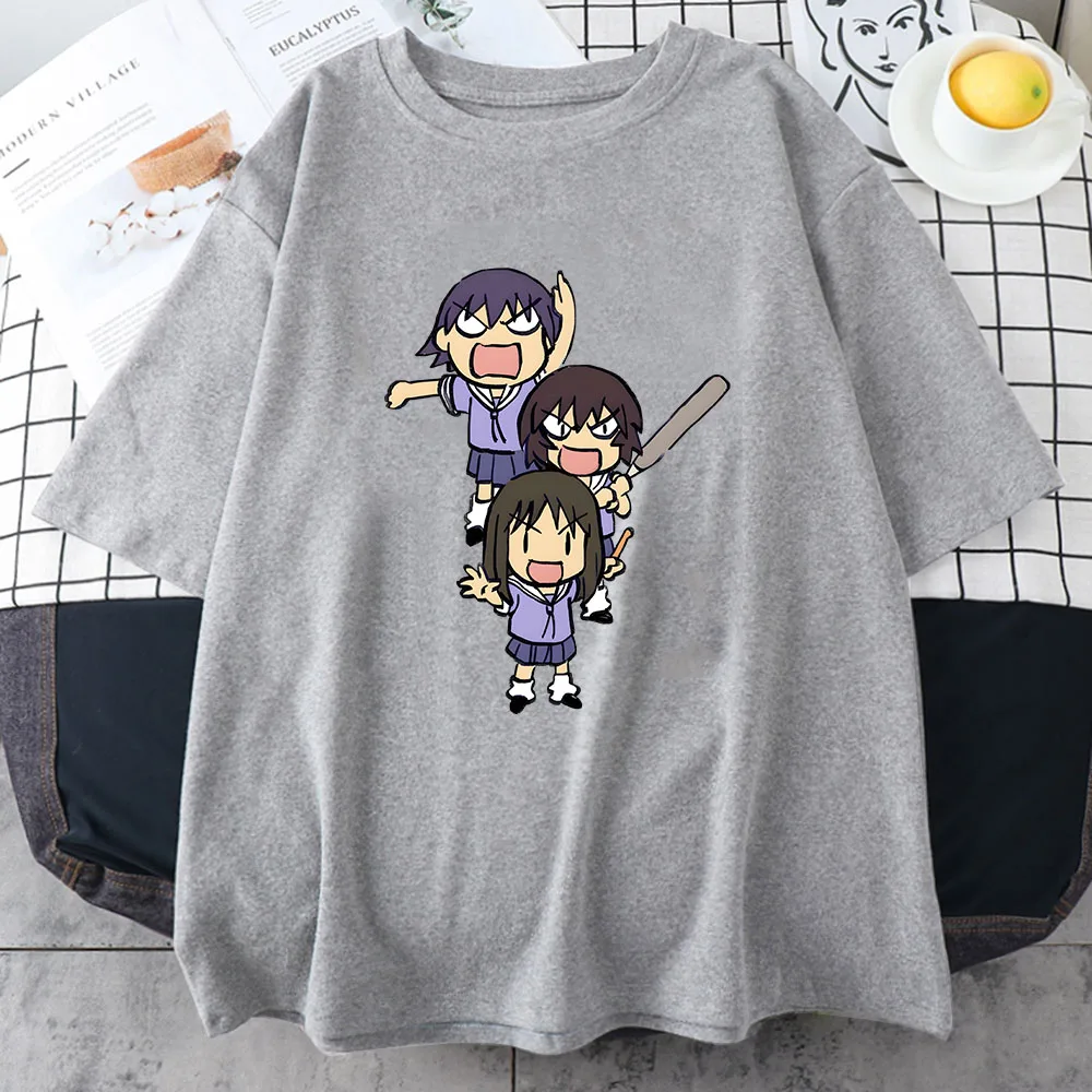 تيشيرتات azumange دايو تشييو ميهاما تيشيرتات نسائية مانغا/كوميك سائد تشيرتات قطن 100% تي شيرت بتصميم مريح ملابس خروج