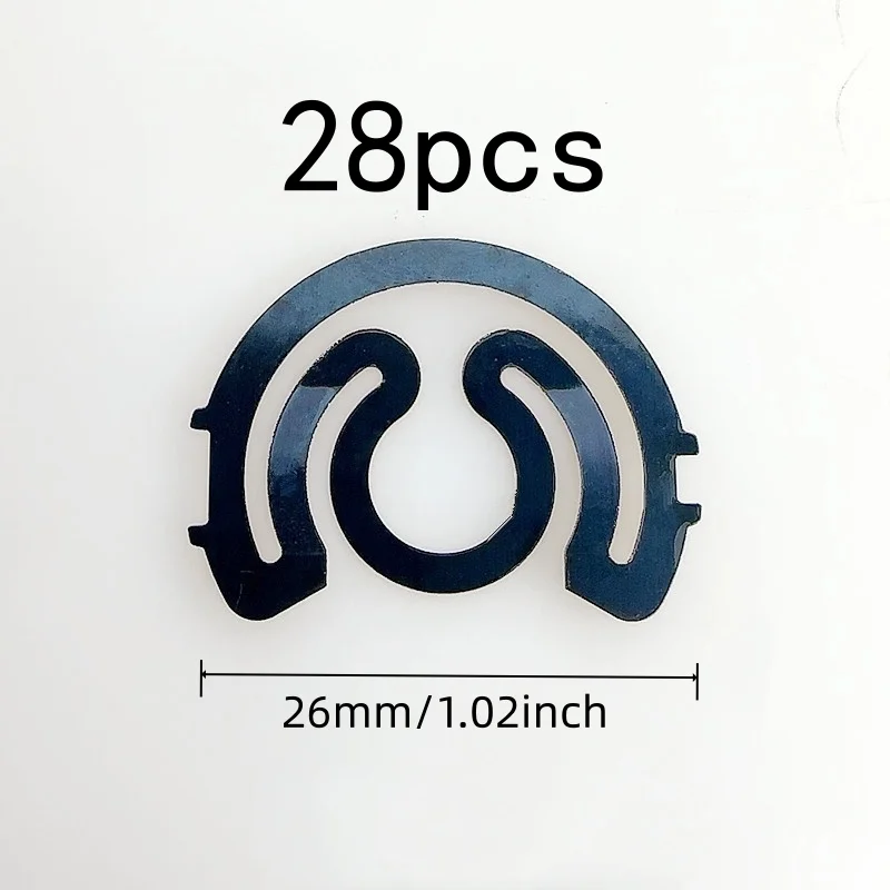 28 pcs 26mm Anti-Thread Jam Spring, Garment Factory Machine, Durable Elastic Metal, Smooth Thread Feeding