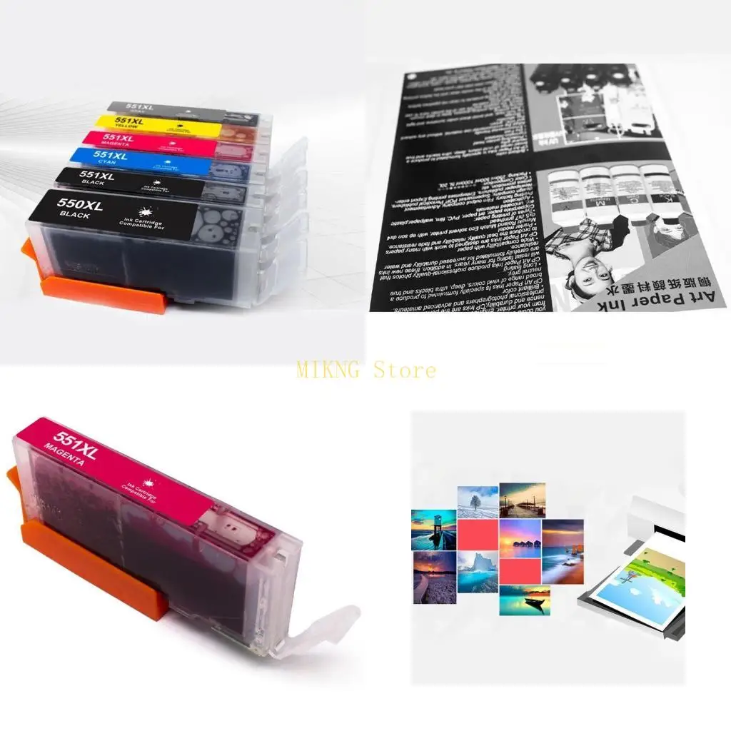 

Набор цветных картриджей для 550XL 551XL PGI-550 CLI-551 для струйного принтера IP7250 IP8750 MX925 MG5650 IX6850, лучшая