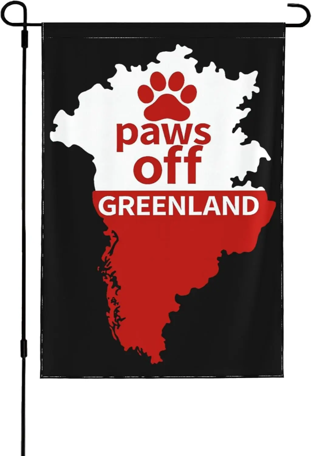 Paws Off Greenland Flag 12.5