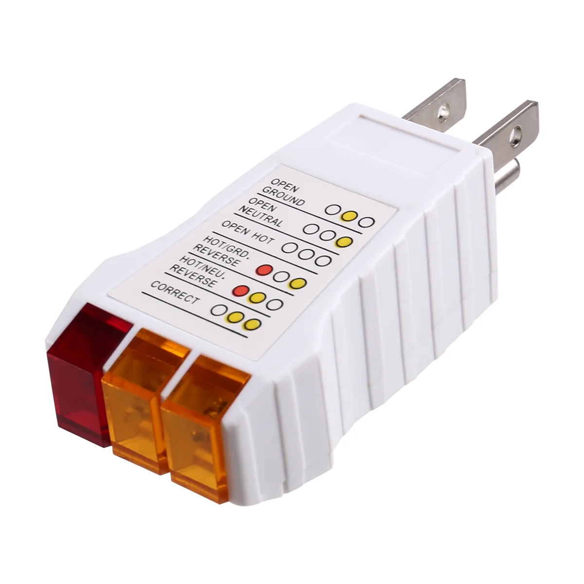 A002 Outlet Tester, Circuit Testers for All Grounding Products, Receptacle Tester for Plug Security Test US Plug