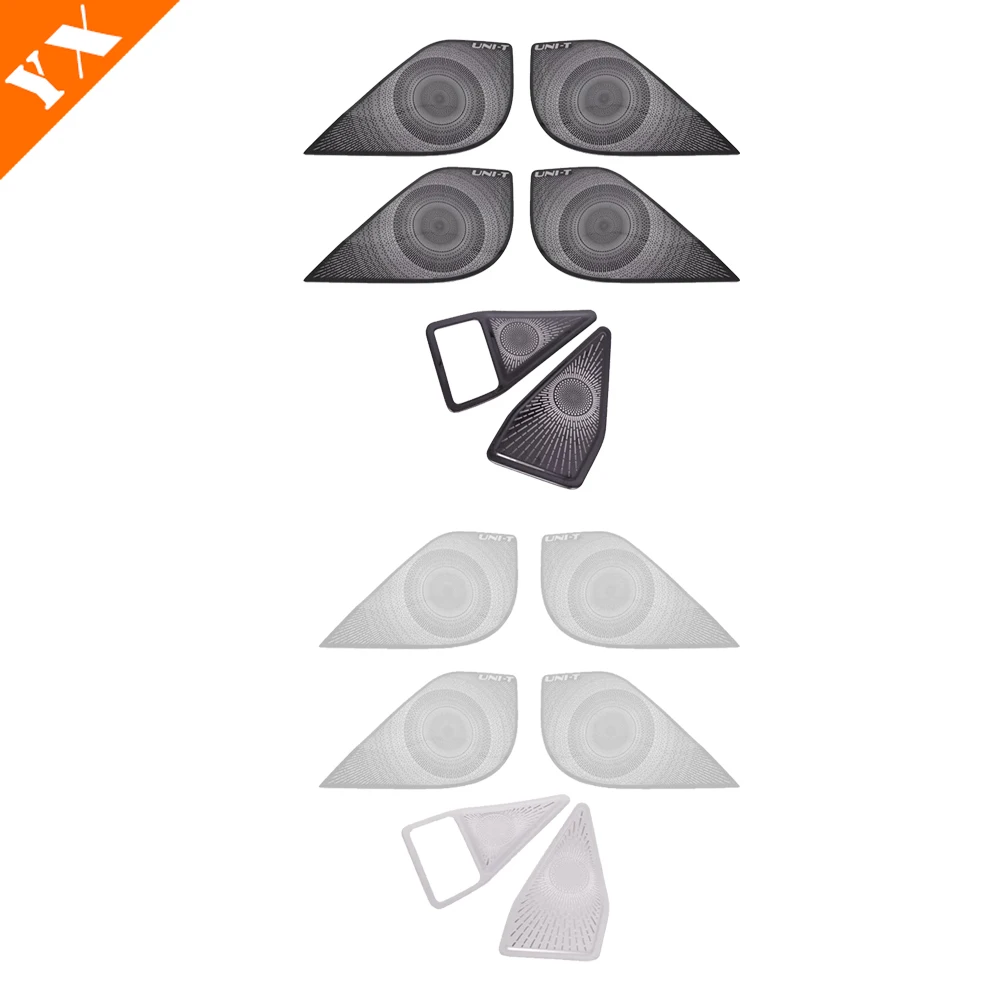 

For Changan UNIT UNI-T Accessories 2020-2024 Car Interior Speaker Horn Anti Kick/Dust Protection Trim Stainless Black Garnish