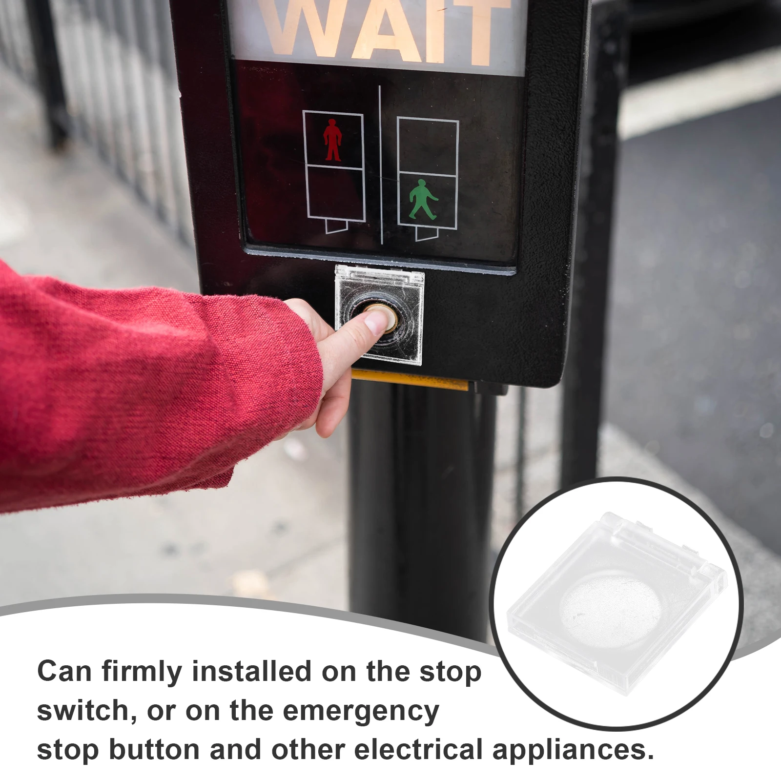 

4 Pcs Spray Painting Accessories Switch Cover Stop Button Protective Accessory Lights Emergency Plastic Push