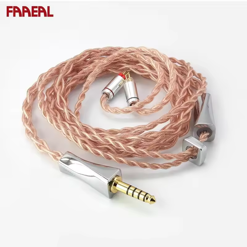 FAAEAL Hibiscus Cable Pro With 0.78mm Pin 4 Strands 56 Core Litz 5N OFC Upgrade Earphone Wire For 7HZ TANGZU BLON CVJ BQEYZ TRN - Image 2
