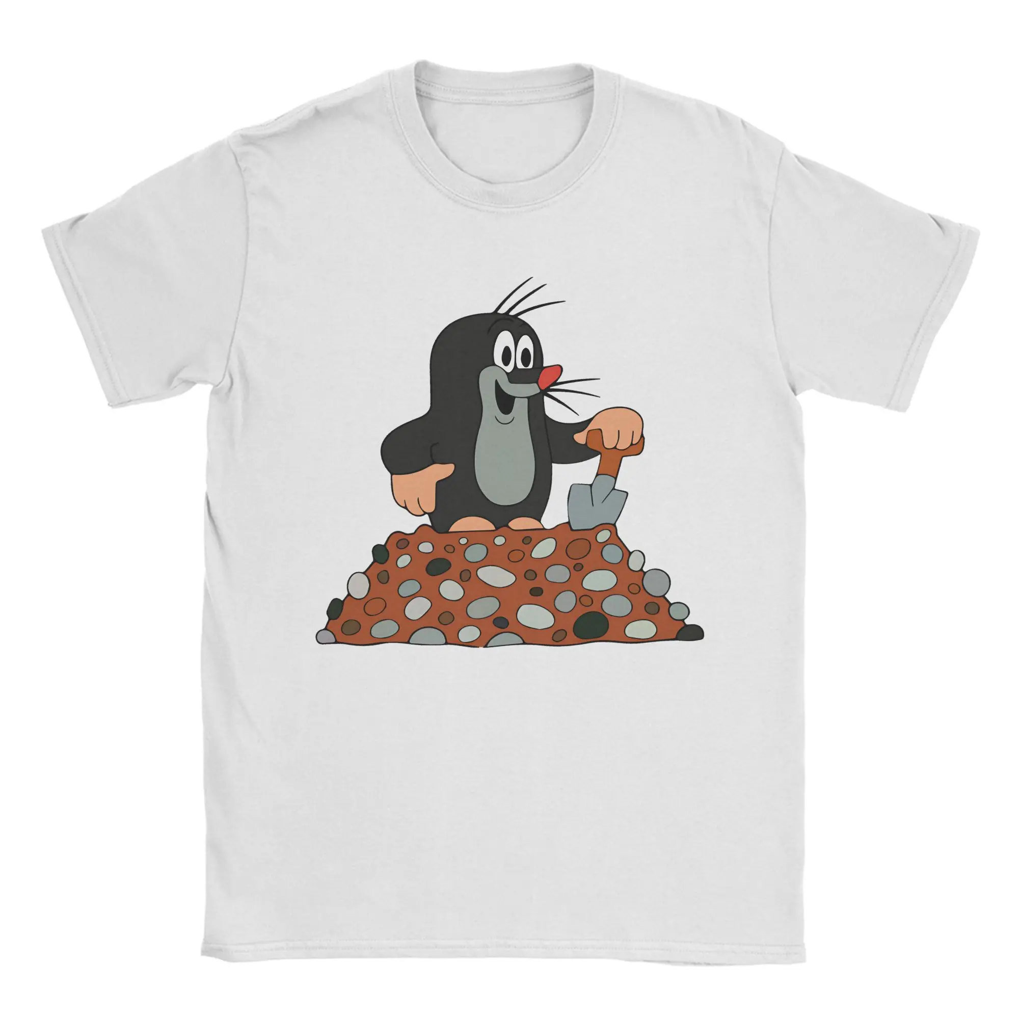 

Мужская и женская футболка «Маленький крот», футболки из 100% хлопка с графическим принтом, одежда, наряды