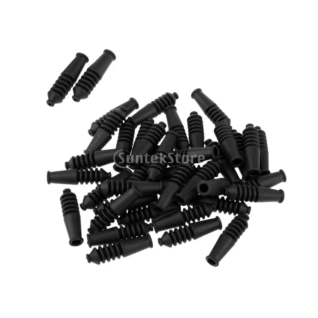 40 Pieces Soft Rubber Housing End Caps Bike Ferrules Ferrule Brake Cable Bicycle Cables Housing Bicycle V Brake Noodle Boots