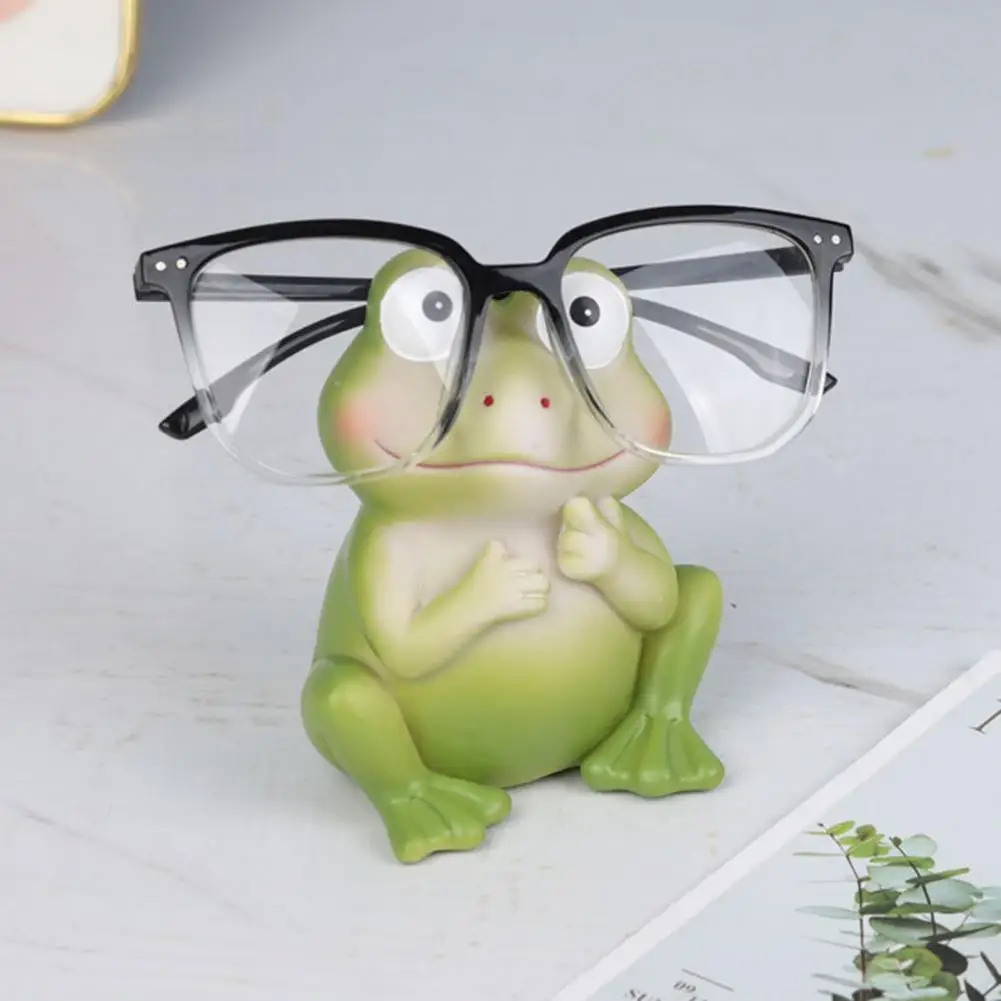 

Держатель для очков в виде лягушки, украшение, фигурка из смолы, держатель для очков в виде лягушки, подставка для очков, фигурка, украшение для рабочего стола