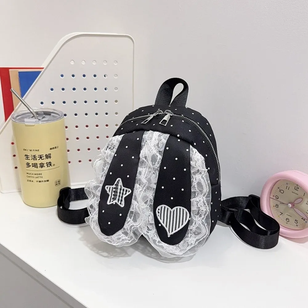 mochila-casual-com-orelhas-de-coelho-design-de-coracao-estilo-coreano-com-detalhes-em-renda-grande-capacidade-padrao-de-bolinhas-ideal-para-a-escola-e-para-fazer-compras