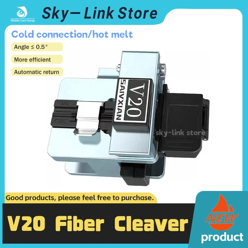 

Высокоточный оптоволоконный резак V20, термоплавкий, холодный сращивание, специальный резак, полностью автоматический возвратный нож, волоконно-оптический резак