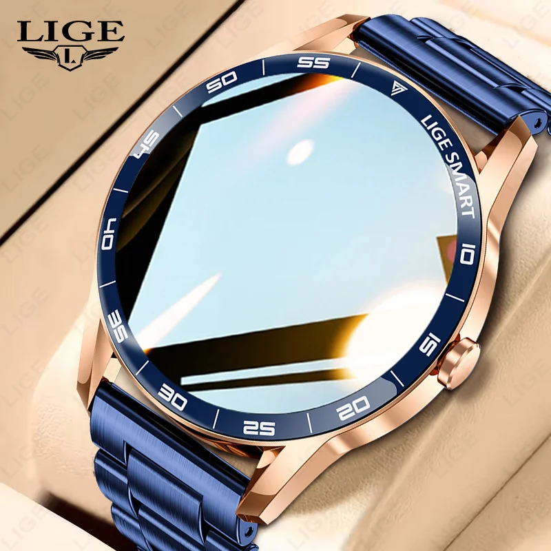 

LIGE мужские Bluetooth умные часы создают ответ на звонок 1,38 дюйма HD цветной дисплей сердечного ритма здоровье фитнес отслеживание женские умные часы 2025